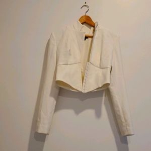 NBD white corset jacket